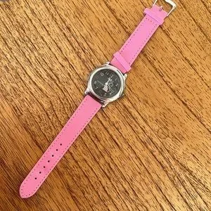 Red Tango cat watch pink cat silver metal black leatherette band Red Tango | Accessories | Red Tango Cat Watch | Poshmark main image 2